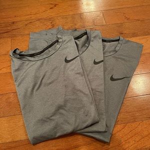 THREE dark gray Nike dri fit t-shirts - men’s S standard!